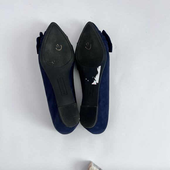 BANDOLINO RESSIE WOMENS FLATS OXFORDS BALLET SLIPPER SHOES SIZE 7M NAVY BLUE - Picture 6 of 9